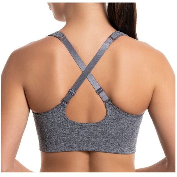 *Puma Women's Seamless Sports Bra - 2 Pack Black/Grey - No Boxes - SMALL - Picture 6 of 7